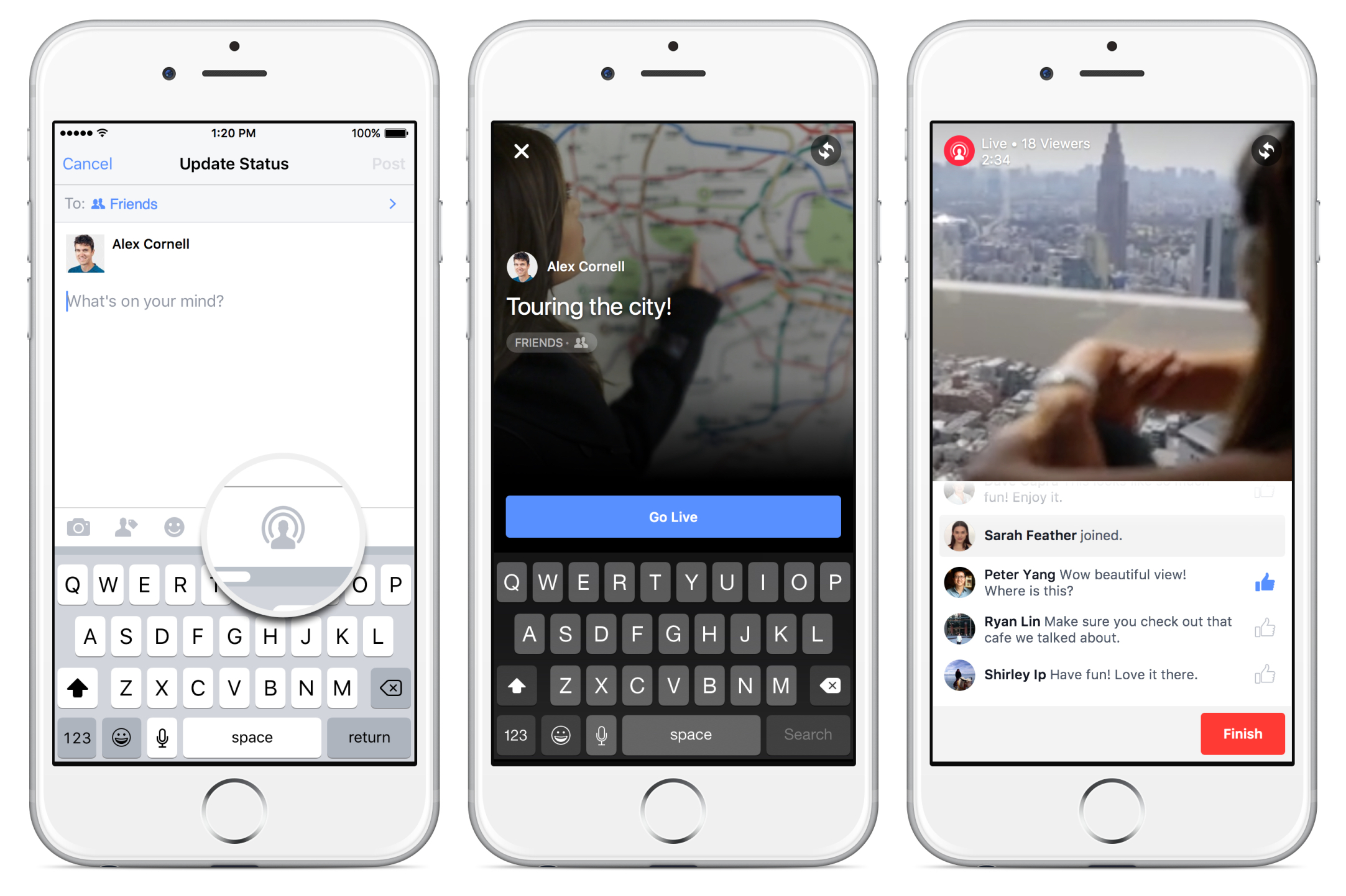 Facebook Live Video Streaming App For iPhone