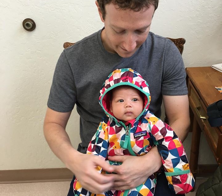 Mark Zuckerberg With Daughter