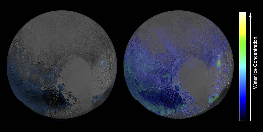 Water Ice On Pluto